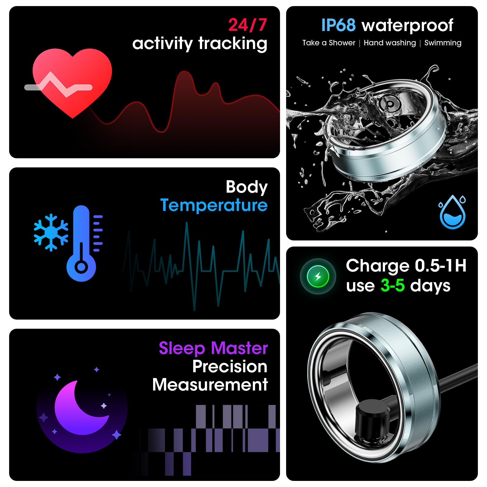 Smart Recovery Ring USサイズ#10 マットシルバー クーポンあり！Smart Recovery Ringをレビュー：サブスク不要のヘルス